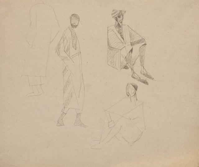 Самохвалов А.Н. Узбеки. Лист из Самаркандского альбома. 1921 Самохвалов А.Н. Узбеки. Лист из Самаркандского альбома. 1921